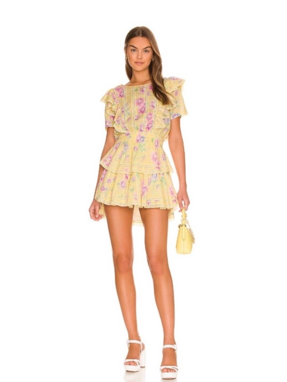 Yellow Floral Love Shack Fancy Dress